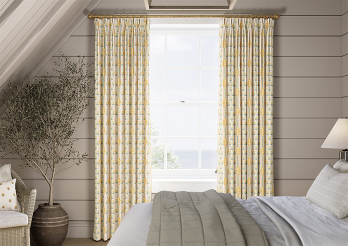 Petal & Block Jaipur Stripe, Marigold - Made to Measure Curtains - Image 3
